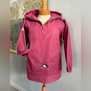Vintage Handmade Pink Puffin Anorak Pullover Jacket Newfoundland Folk Art
